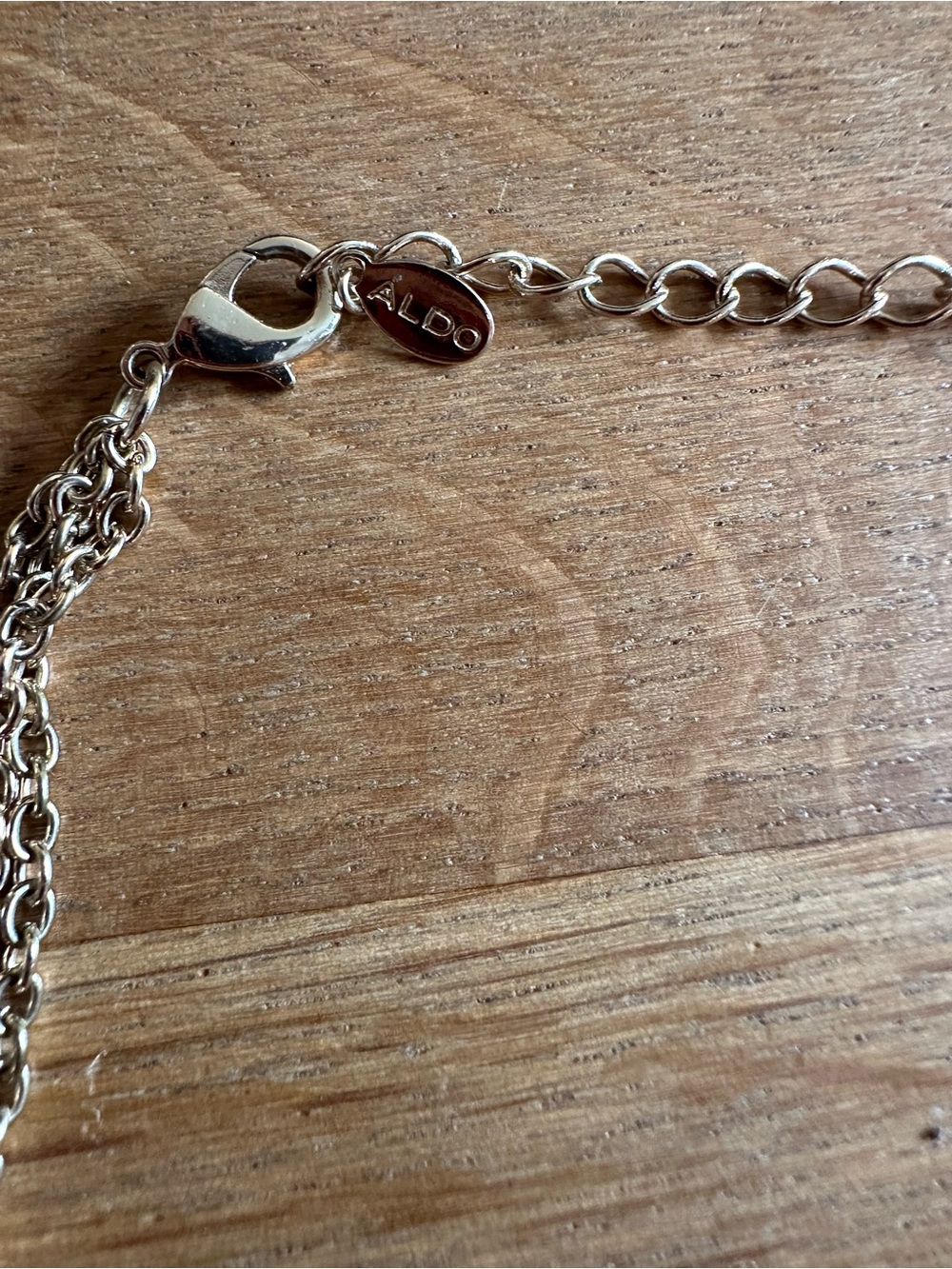 Aldo Rose Gold-Tone Rhinestone Disc Necklace & Hoop Bracelets Set - Picture 6 of 9